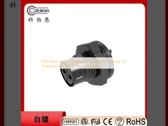 IP67 パネルマウント 防水コネクタ 女性ピン スレッド 溶接 3 4 コアソケット