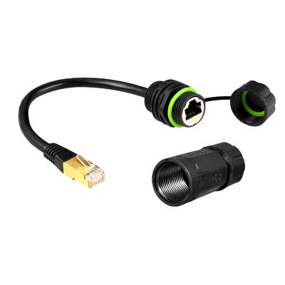 購入 PA66 ナイロン M20 RJ45 防水コネクタ IP68 亜鉛合金 パネルタイプ ケーブル付き online manufacture
