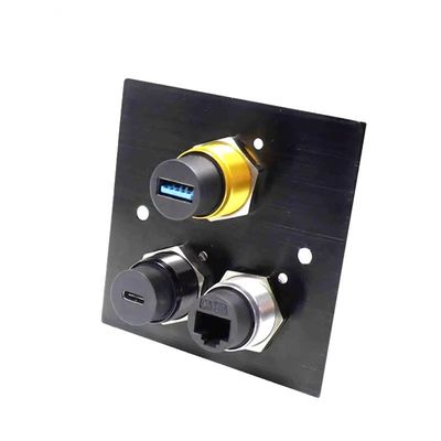 購入 IP67 男性 女性 防水コネクタ USBタイプA B PCBパネルマウントコネクタ online manufacture