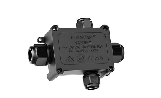 購入 防水スルータイプジャンクションボックス 1in3Out ケーブルグランド 電気データ接続用エンクロージャ オンライン製造