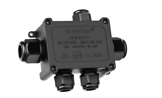 購入 Waterproof Junction Box Integrated 1in4Out Splitter Enclosure for Outdoor Wiring IP68 オンライン製造