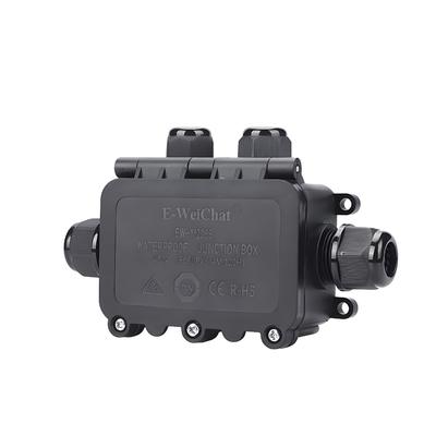 購入 Waterproof Junction Box 1In3Out IP68 Rated Die-Cast Aluminum Direct Through-Wire オンライン製造