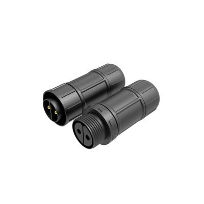 500V 防水円形ケーブル接続器 IP67 M16 ロープ付き バットタイプ