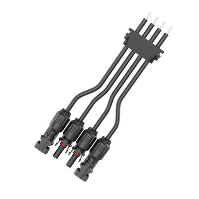 PA66 ナイロン 防水電源コネクタ 300V 太陽光電池 高電圧融合用