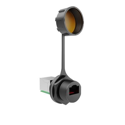 M20 パネル RJ45 シグナルケーブルコネクタ 防水 180度 水晶航空プラグ