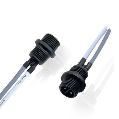 プッシュロック M12 パネルマウントコネクタ 400V 防水 後部パネルコネクタ