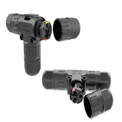 IP68 格付けとパネルマウントの5.5-13mmパネルのための40A 高電流防水データコネクタ