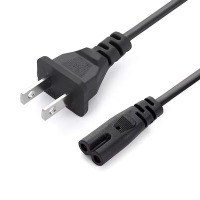 アメリカ標準の2つのフラット電源ケーブル ストック 1.5m 長さコード 8文字の後置き