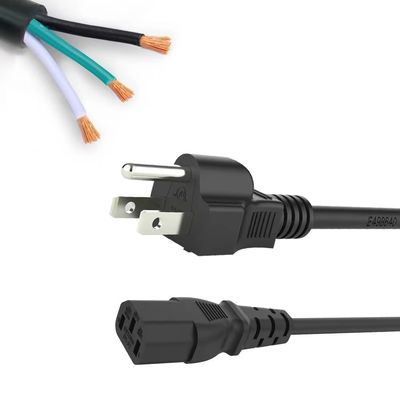 2ピン 女性 男性AC電源ソケット接続器 電源コード接続