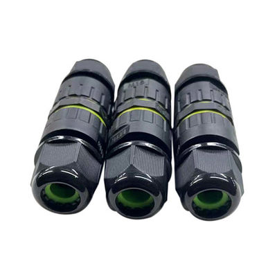 IP67 防水円形接続器 PA6 ナイロン素材と金属銅金属